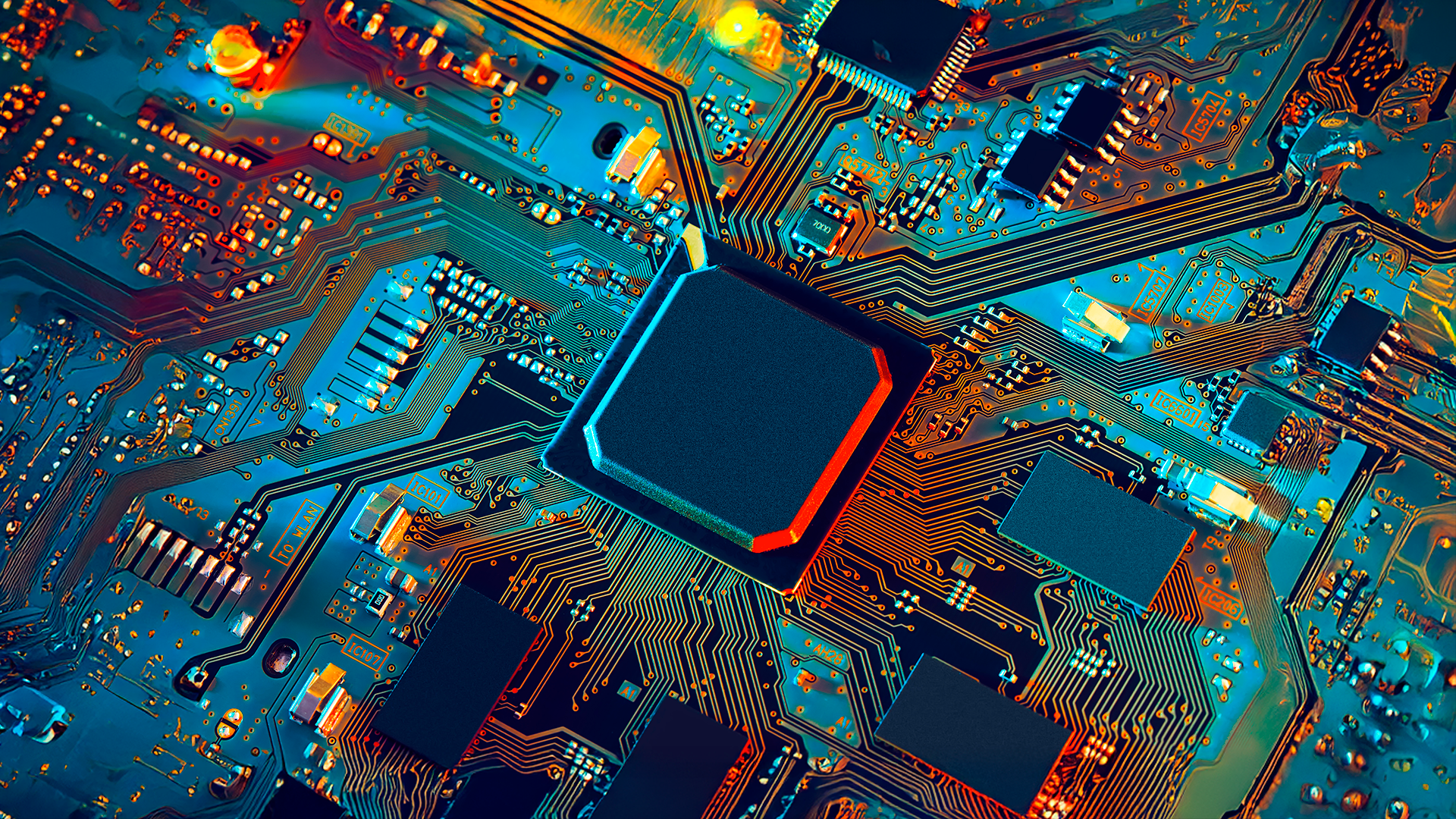 Imagen ilustrativa. Circuito integrado en tablero electrónico. Comercio Exterior. Segundo trimestre 2025.